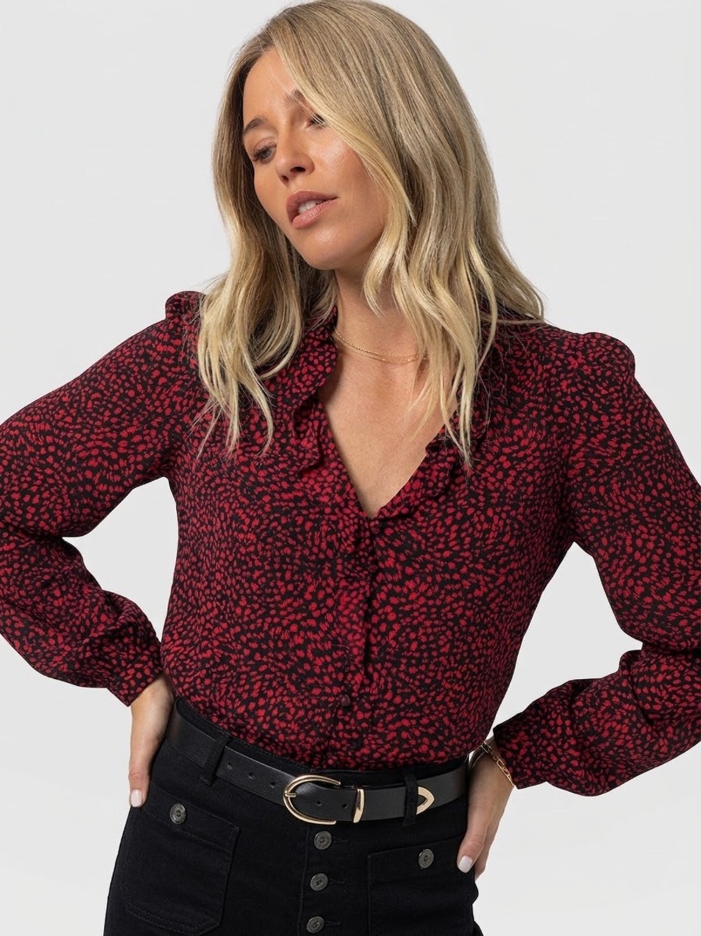 ROLLA’S $139 • 17.25” PTP • Parisienne Bohemian V-Neck Blouse fall 2021